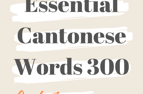 Cantonese Flashcards for beginnersEssential 300